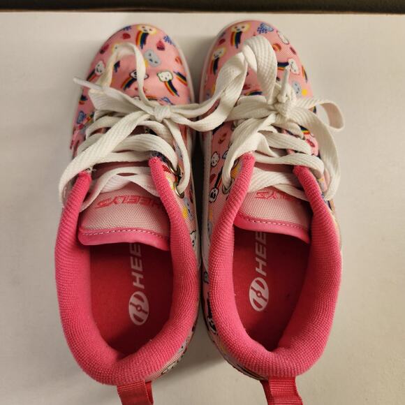 HEELYS Pro 20 Pink Rainbow Print Sneakers, Kids Size 2 - Picture 8 of 9